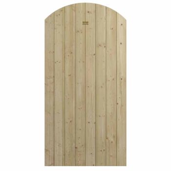 Tongue & Groove Arch Top Gate - Wood - L3.5 x W90 x H180 cm