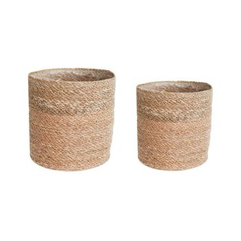 Theo Basket (Set of 2) - Reed/Seagrass - Natural