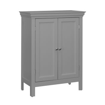  Stratford Contemporary Wooden Floor Storage Cabinet - Grey - 66 x 88 x 88 cm