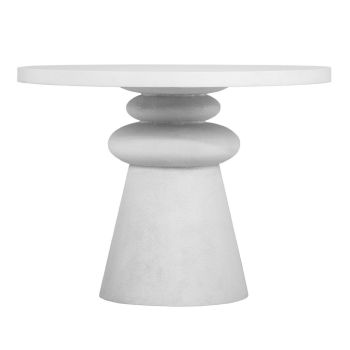 Lupita Dinette Table - Iron/MDF/Resin - L106.7 x W106.7 x H77.5 cm - White
