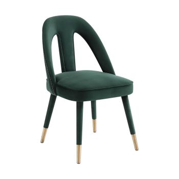 Petra Side Chair - Velvet - L61 x W52.1 x H87.1 cm - Forest Green
