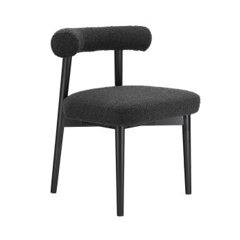 Spara Side Chair - Boucle - L52.8 x W58.4 x H72.1 cm - Black