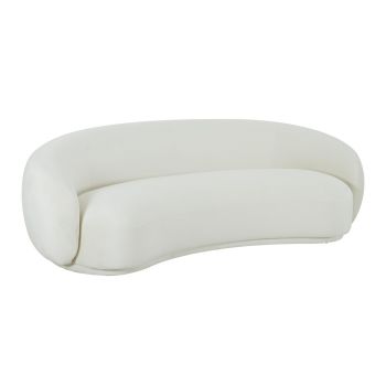 Kendall Sofa - Velvet - L111 x W227.8 x H72.1 cm - Cream
