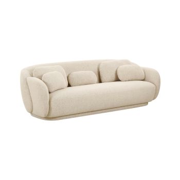 Misty Sofa - Boucle/Plywood - L97.8 x W228.6 x H74.9 cm - Cream
