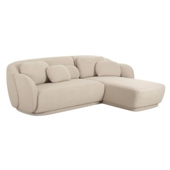 Misty Sectional - RAF - Boucle/Plywood - L170.2 x W229.6 x H74.9 cm - Cream
