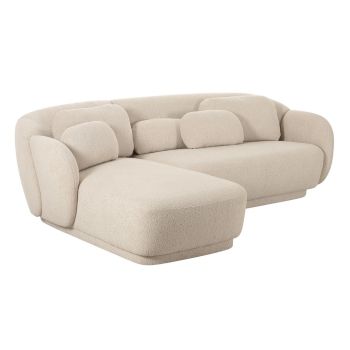Misty Sectional - LAF - Boucle/Plywood - L170.2 x W229.6 x H74.9 cm - Cream