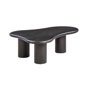 Gotham Onyx Coffee Table - Acacia/Acacia Veneer/Plywood - L91.4 x W121.9 x H39.6 cm - Black