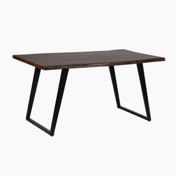 Arthur Dining Table - Acacia Wood/Iron - L150 x W90 x H76 cm - Brown/Black