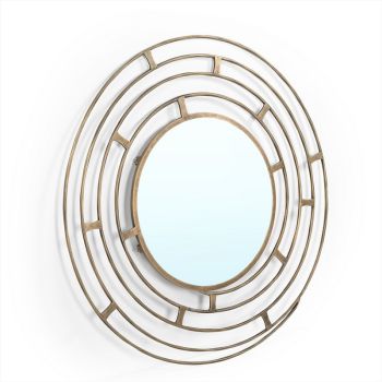 Echo Wall Mirror - Iron - L79 x W79 x H3 cm - Brass