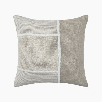 Henrietta Hand Woven Cushion - Feather Filler - L50 x W50 x H1 cm - Beige