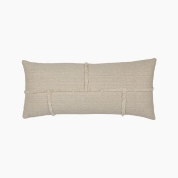 Ella Cushion - Feather Filler - L30 x W70 x H1 cm - Beige