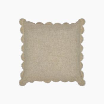 Elsie Cushion - Feather Filler - L50 x W50 x H1 cm - Beige