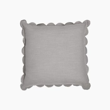 Elsie Cushion - Feather Filler - L50 x W50 x H1 cm - Grey