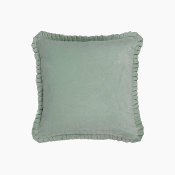 Merry Cushion - Feather Filler - L50 x W50 x H1 cm - Mint Green