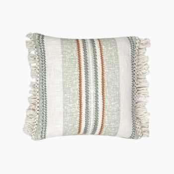 Cavan Striped Cushion - Feather Filler - L45 x W45 x H1 cm - Multicolor