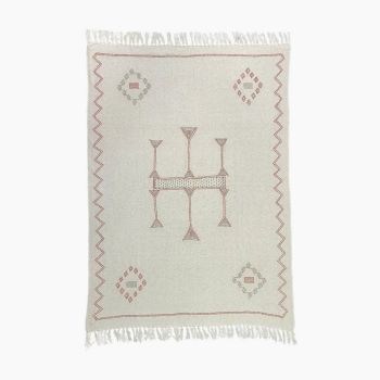 Daphne Boho Throw - Cotton - L130 x W170 x H1 cm - Off White