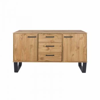 Medium Sideboard With 2 Doors, 3 Drawers Antique Wax Finish