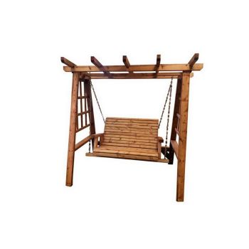2 Seater Valley Garden Swing Seat Hammock - L125 x W180 x H185 cm- Minimal Assembly Required - Set of Waterproof Cushions Included