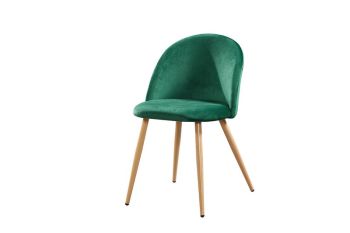 Venice Dining Chair - Velvet - L55 x W51 x H78 cm - Green