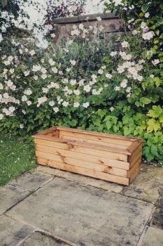 Valley Trough Large - Timber Garden Planter - L39 x W100 x H32 cm
