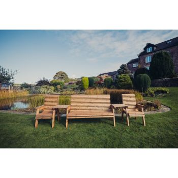 Valley 5 Seater Set - Timber - Fully Assembled