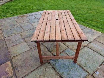 Valley Table - Timber - L92 x W180 x H75 cm - Garden Furniture - Flat Pack - Minimal Assembly Required