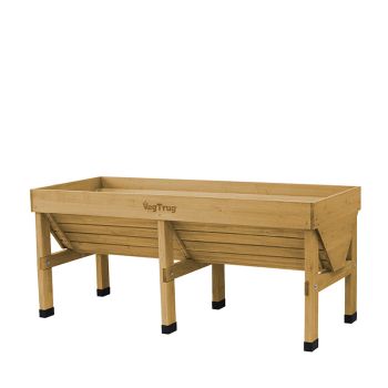 Classic Medium Natural Wood Planter