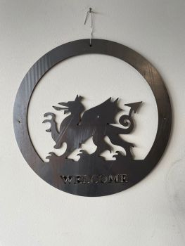 WELSH DRAGON - LARGE WITH TEXT BM/RtR
