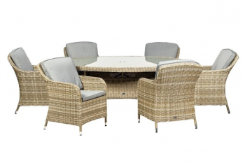 WENTWORTH 6 Seater Ellipse Imperial Dining Set 