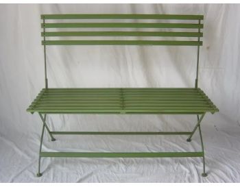 Wimbledon Two Seater Folding Bench - L114 x W56 x H113 cm