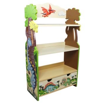 Toy Furniture Dinosaur Kingdom Bookshelf - L56 x W26 x H96 cm - Multi Color