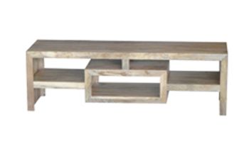 Yoga Large Plazma Unit - Mango Wood - L40 x W145 x H45 cm - Light Finish