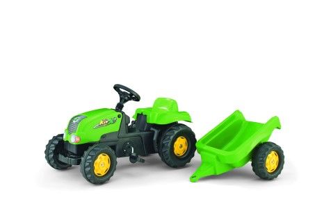 Rolly Kid Tractor and Trailer - Green
