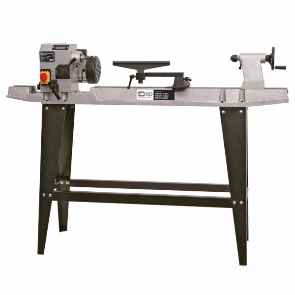 SIP 12 x 36 Inches Swivel Head Wood Lathe - Wood - L47.5 x W151 x H112 cm