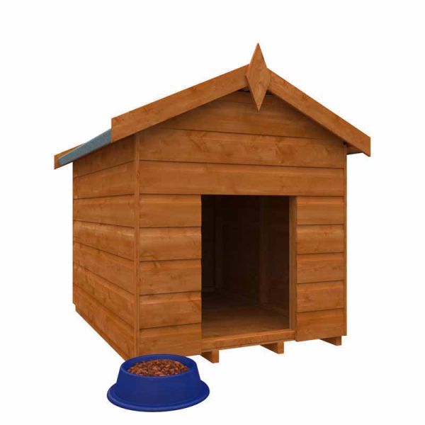 Super Kennel 12mm Shed - L115 x W85 x H111.6 cm - Solid Wood/Softwood/Pine - Burnt Orange