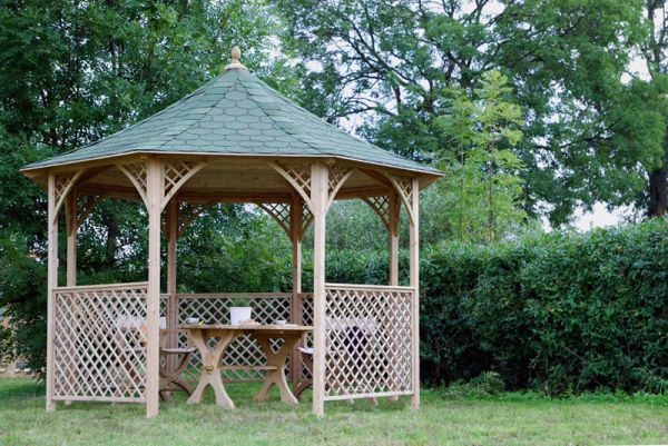 Chopin Gazebo (Eco) - Pressure Treatet Timber - L356 x W356 x H323 cm