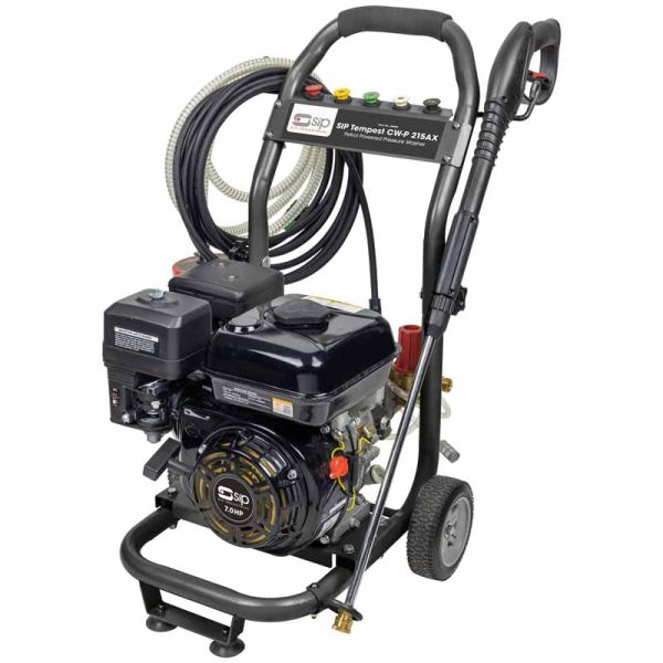 SIP TEMPEST CW-P 215AX Petrol Pressure Washer - L50 x W60 x H80 cm