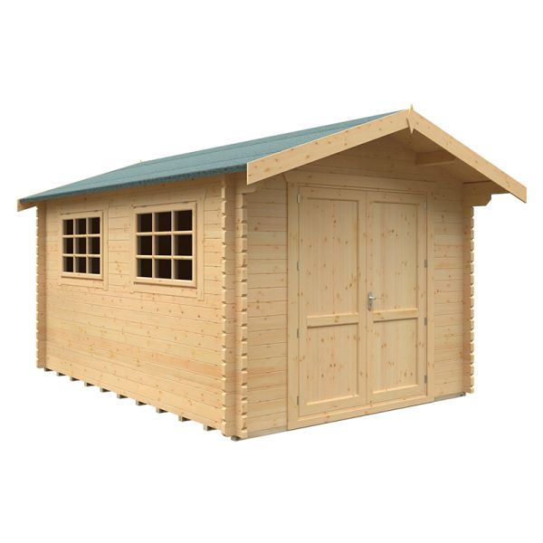 14x10w Marlborough Plus 44mm Cabin - L415 x W295 x H261.6 cm - Solid Wood/Softwood/Pine - Natural