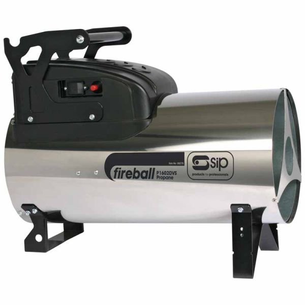 SIP FIREBALL 1602DV Propane Space Heater - Stainless Steel