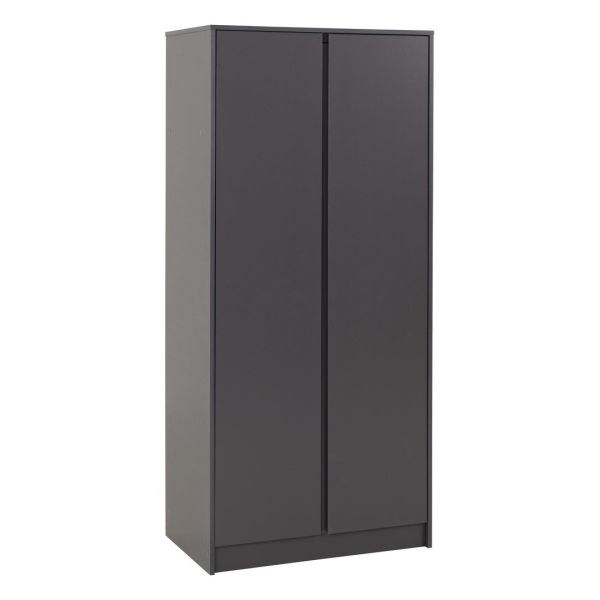 Malvern 2 Door Wardrobe - L50.5 x W80 x H180 cm - Grey