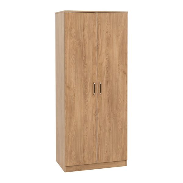 Dakota 2 Door Wardrobe - L48 x W75 x H175 cm - Oak