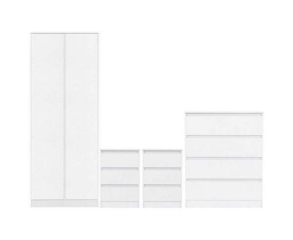 Malvern 2 Door Wardrobe Bedroom Set - White