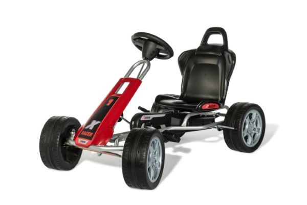 X-Racer Go Kart with Brake - L102 x W60 x H64 cm - Red