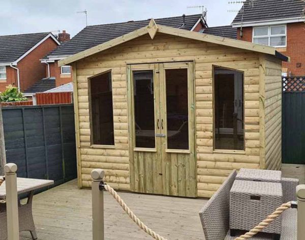 8 X 6 CHATSWORTH SUMMERHOUSE - L243.8 x W182.9 x H243.8 cm