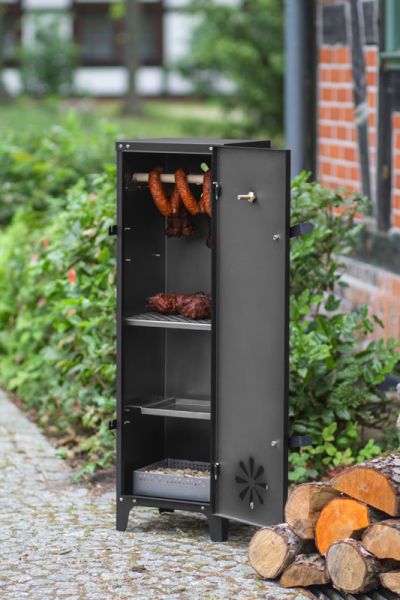 Berlin Smokehouse - Steel - L30 x W30 x H100 cm - Black