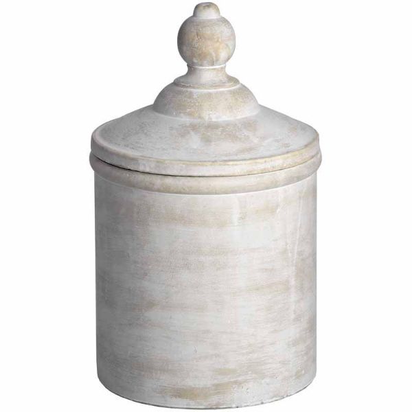 Antique White Cannister - kitchen storage