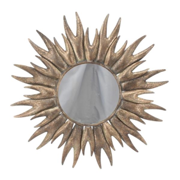 Round Framed Mirror - Metal - L5 x W86 x H86 cm