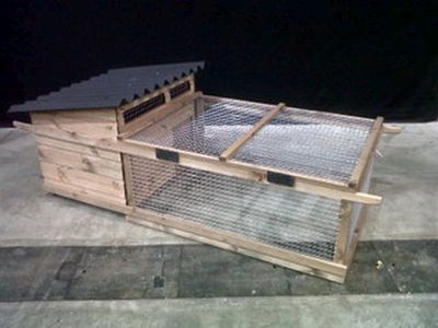 Bantam Poultry House and Run - Poultry coop for chickens - For up to 6 Hens 