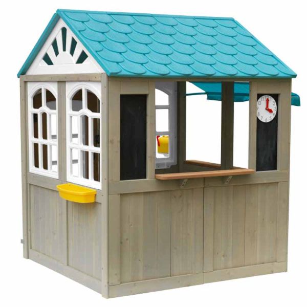 Ocean Front Playhouse Wooden Plastic 137 x 137 x 144
