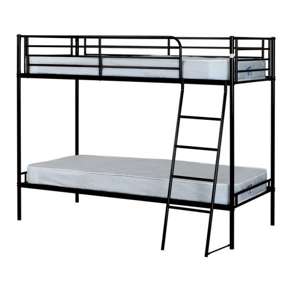 Brandon 3 Feet Bunk Bed - L128 x W197 x H160 cm - Black